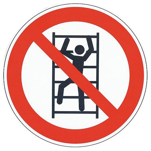 Zákazové značení Manutan Expert - Zákaz lezení, hliník, 200 mm