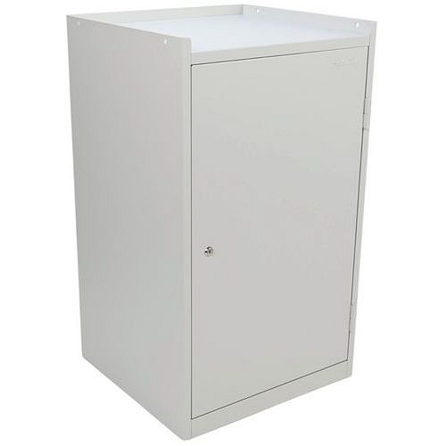 Dílenská skříň na nářadí Manutan Expert, 91,5 x 53,3 x 50 cm, šedá/šedá