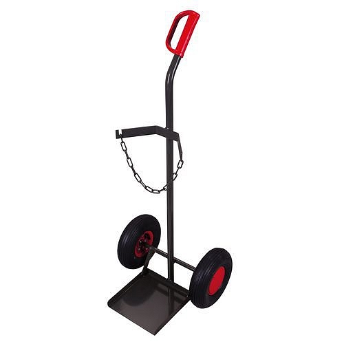 Rudl RU205 na 40 - 50l svařovací láhve, do 100 kg, s nafukovacími koly, šedý