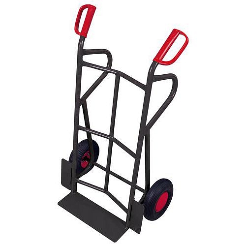 Rudl RU227, do 250 kg, 62 x 47 x 111 cm, nafukovací kola, šedý