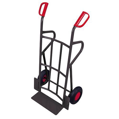 Rudl RU230, do 250 kg, 62 x 50 x 122 cm, nafukovací kola, šedý