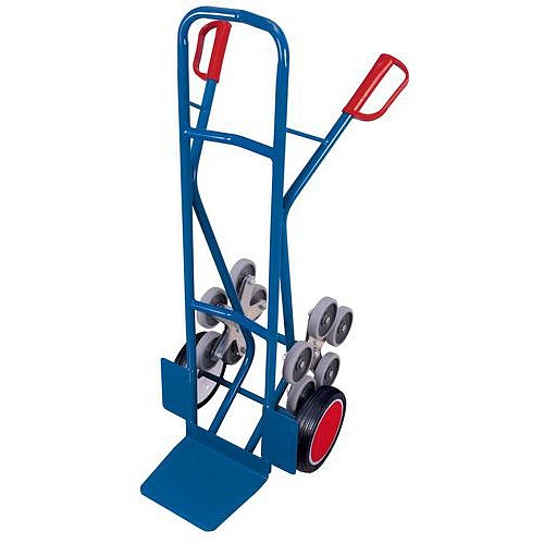 Schodišťový rudl RU232, do 200 kg, plná kola, modrý