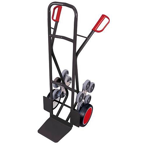 Schodišťový rudl RU232, do 200 kg, plná kola, šedý