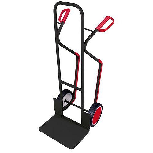 Rudl RU245 s ližinami, do 250 kg, s plnými koly, šedý