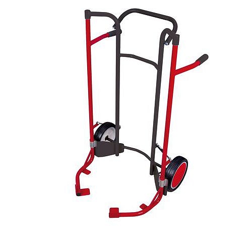 Rudl RU256 na pneu, do 200 kg, s plnými koly, šedý