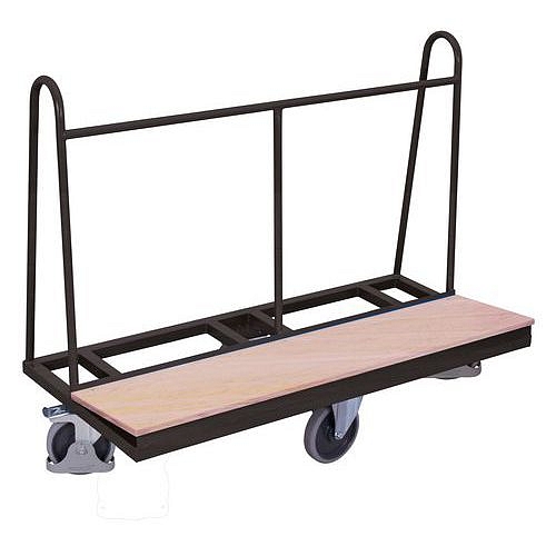 Vozík na rozměrné tabule, do 500 kg, termoplastická kola do kosočtverce, šedý