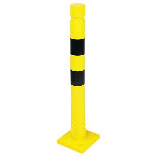 Plastový zahrazovací sloupek, 75 cm, černá/žlutá