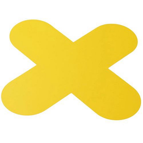 Signalizační podlahové značení Manutan Expert, 30 x 30 cm, 10 ks
