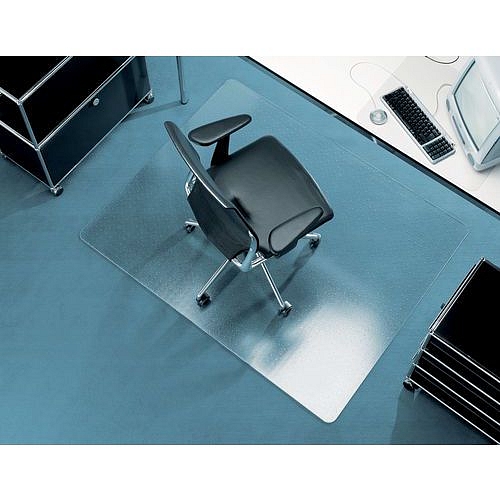 Ochranná podložka pod židli Duragrip na koberce, PET/PUR, 90 x 120 cm