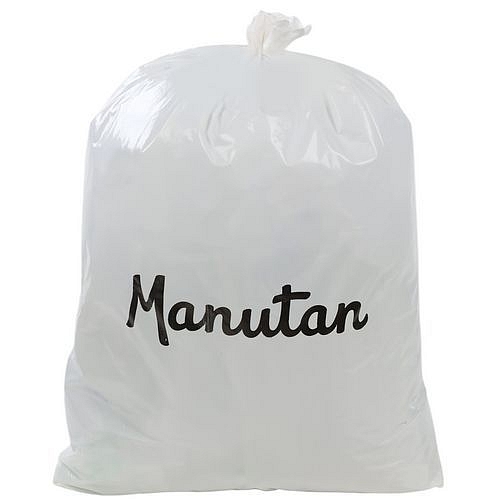 Pytle na odpad Manutan Expert, 60 l, tloušťka 80 mic, 100 ks, bílé