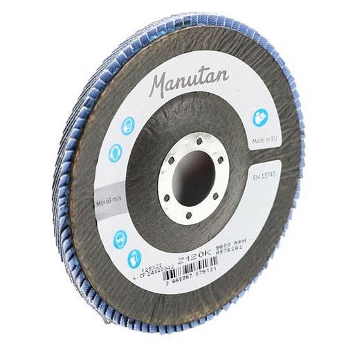 Lamelový brusný kotouč Manutan Expert, 125 mm, zrnitost 120