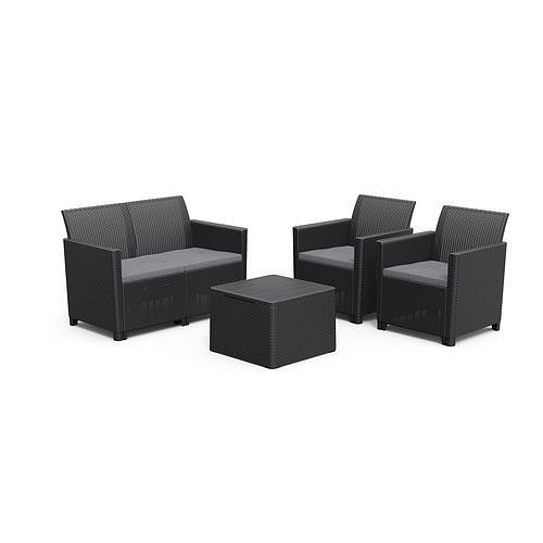 Zahradní nábytková souprava Claire II, antracit