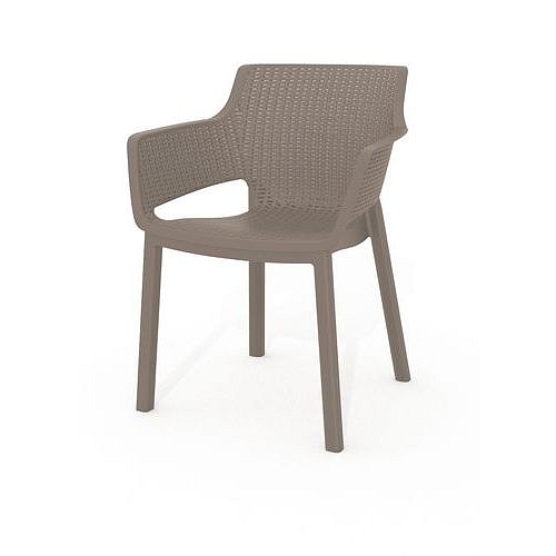 Zahradní křeslo Eva, hnědá