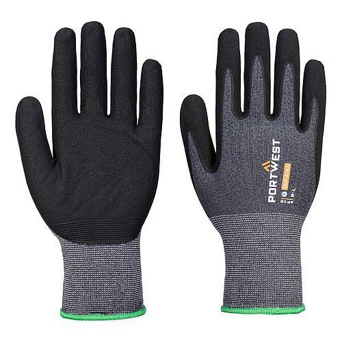 Rukavice SG Grip15 Eco Nitrile (Pk12), černá/šedá, vel.L