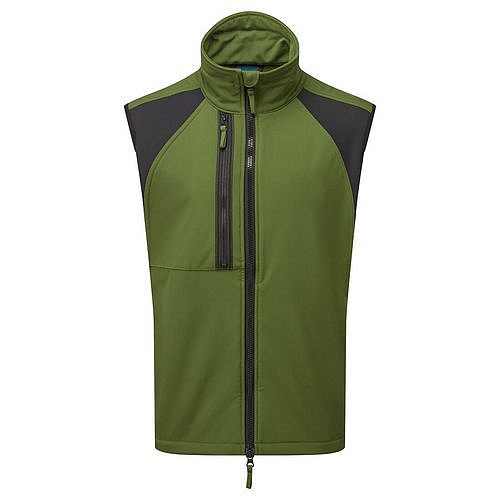 WX2 Softshell vesta Eco (2L), tmavě zelená, normální, vel.L