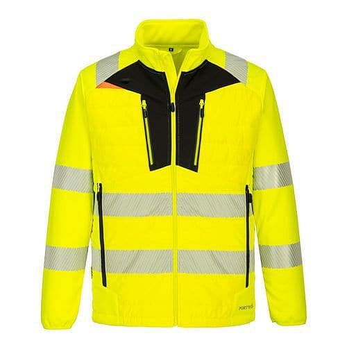 Hybridní baffle bunda DX4 Hi-Vis, černá/žlutá, normální, vel. S