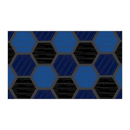 Vnitřní čisticí rohož Déco Design™ Imperial Honeycomb, modrá, 150 x 90 cm