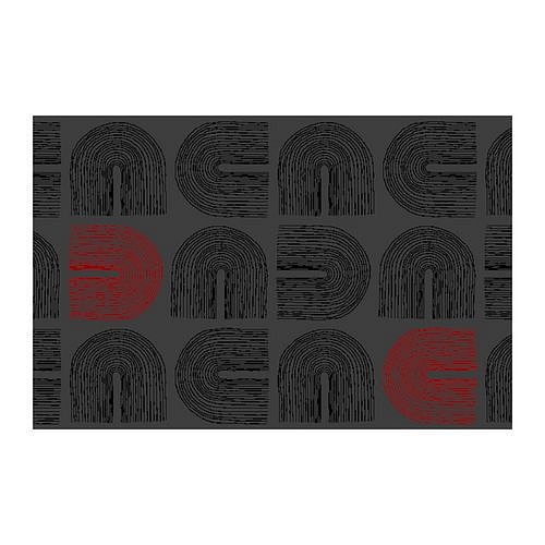 Vnitřní čisticí rohož Déco Design™ Imperial Arches, černá/červená, 150 x 90 cm