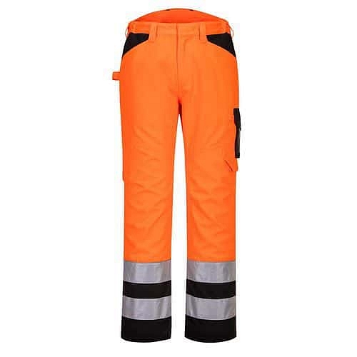 Kalhoty PW2 service Hi-Vis, černá/oranžová, normální, vel. S