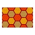 Vnitřní čisticí rohož Déco Design™ Imperial Honeycomb, oranžová, 60 x 90 cm