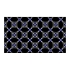 Vnitřní čisticí rohož Déco Design™ Imperial Retro, modrá/černá, 150 x 90 cm