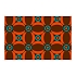 Vnitřní čisticí rohož Déco Design™ Imperial Retro, oranžová, 60 x 90 cm