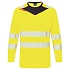 DX4 triko Hi-Vis L/S, černá/žlutá, vel.4XL