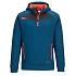 DX4 mikina s kapucí krátký zip, modrá, vel.XXXL