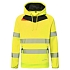 Mikina s kapucí DX4 Hi-Vis, černá/žlutá, vel.M