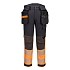 EV4 kalhoty Stretch Holster Hi-Vis Třída 1, oranžová/šedá, dlouhé, vel.42