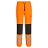 PW3 Hi-Vis Flexi Jogger kalhoty, černá/oranžová, krátké, vel.L