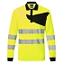 PW2 polokošile Hi-Vis L/S, černá/žlutá, vel.XXL
