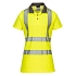 Hi-Vis dámská bavlněná polokošile Comfort Pro S/S, šedá/žlutá, vel.M