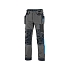 Kalhoty CXS NAOS pánské, šedo-černé, HV modré doplňky, vel. 56
