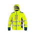 Bunda CXS BEDFORD, výstražná, pánská, softshell, žluto-petrolová, vel. S