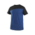 Tričko CXS OLSEN, krátký rukáv, modro-černé, vel. 2XL