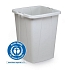 Odpadkový koš DURABIN ECO, objem 90L,  šedá