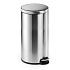 Odpadkový nášlapný koš ROUND, 30L, stříbrná