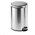 Odpadkový nášlapný koš ROUND, 12L, stříbrná
