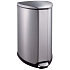 Rohový odpadkový koš s nožním pedálem stříbrný 35 l