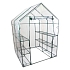 TOPTRADE fóliovník zahradní, průhledný, PVC, 1430 x 1430 x 1950 mm