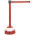 Zahrazovací sloupek s pásem na zatížené základně, červený