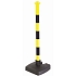 Plastový zahrazovací sloupek Novap, výška 90 cm, žlutý/černý