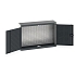 Závěsná skříňka Bott Cubio, zadní panel typu louvre, 70 x 105 x 32,5 cm, šedá-antracit