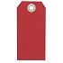 Papírová označovací visačka Swing Tag, 70 x 140 mm, červená, 1 000 ks