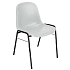 Plastová jídelní židle Manutan Expert Chaise, šedá