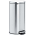Odpadkový koš s nožním pedálem FlatBack 30 l z matné nerezové oceli