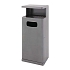 Venkovní odpadkový koš se stříškou 55 l antracitový