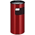 Odpadkový koš s popelníkem 50 l červený