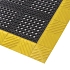 Protiúnavová průmyslová rohož s děrovaným povrchem Diamond Flex Lok™, černá/žlutá, 107 x 183 x 2,5 cm